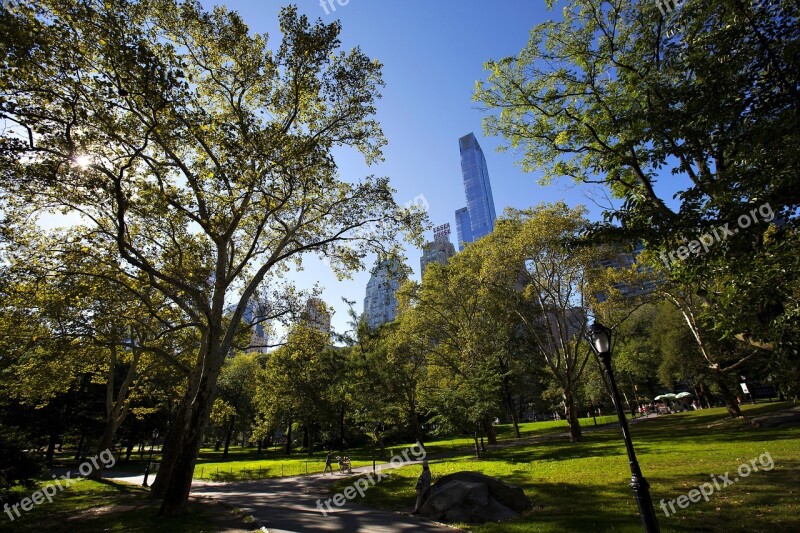 Nyc New York City Central Park New York Skyline Downtown