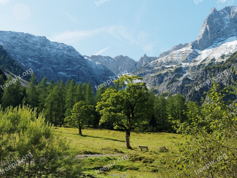 Mountains Karwendel Austria Tyrol Summit