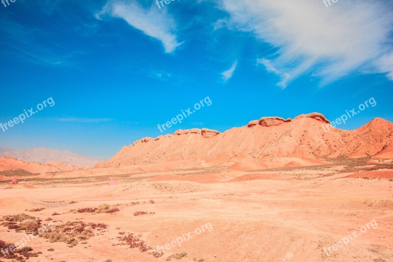 The Silk Road Danxia Geology Colorful Free Photos