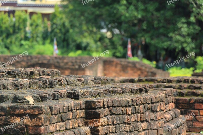 Brick Lumbini Nepal Birthplace Landmark