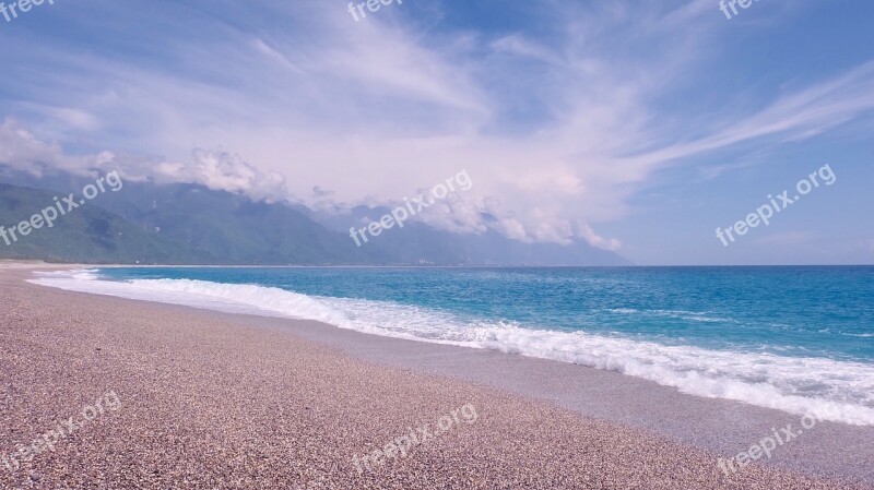 Hualien Sea Water Qixing Lake Stone The Sea