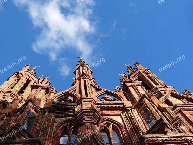 Church St Anne Vilnius Fragment Foreground