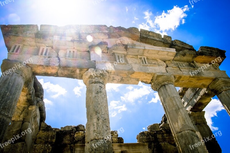 Temple Ancient Ruins Messina Mausoleum