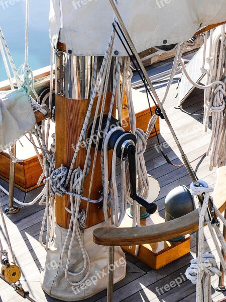 Sailboat Rigging Rope Strings Sailing