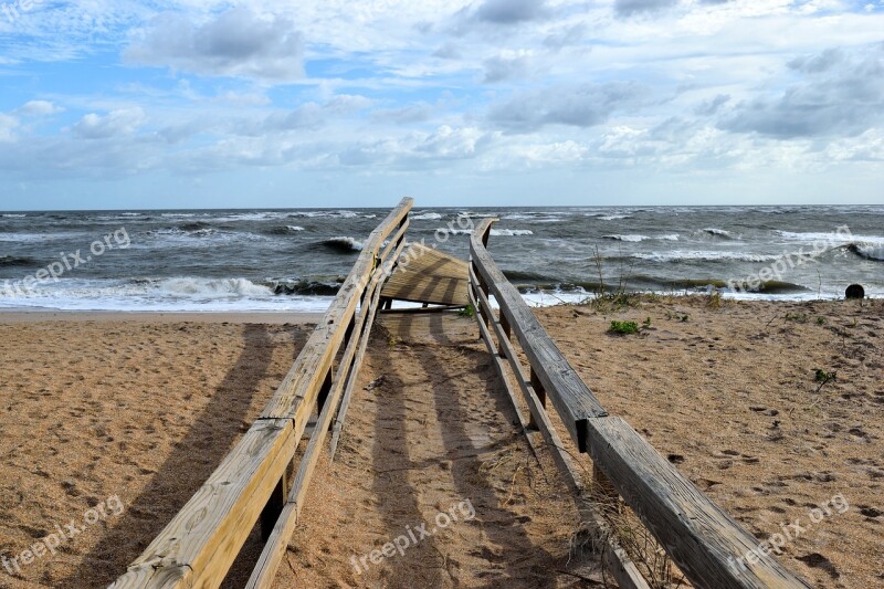 Hurricane Irma Damage Boardwalk Destruction Walkway