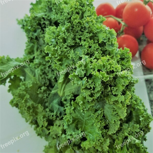 Kale Salad Fresh Healthy Diet