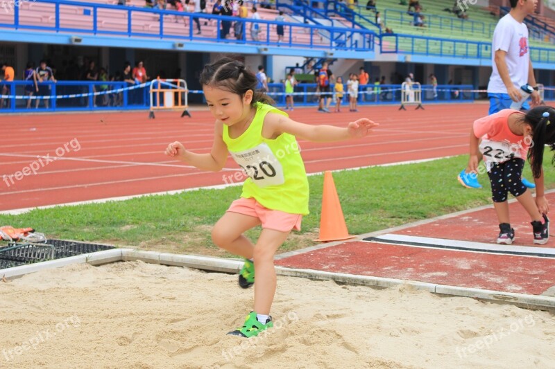 Jump Long Jump Field Athlete Sport