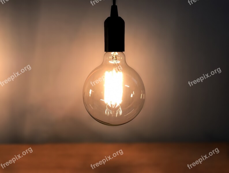 Light Bulb Lighting Focus Electricity