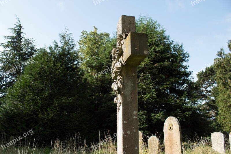 Graves Graveyard Cemetery Spooky Tombstone