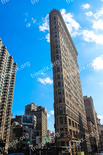 Flatiron Building Nyc City Usa Manhattan