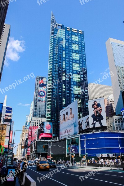 Times Square Nyc City New Square