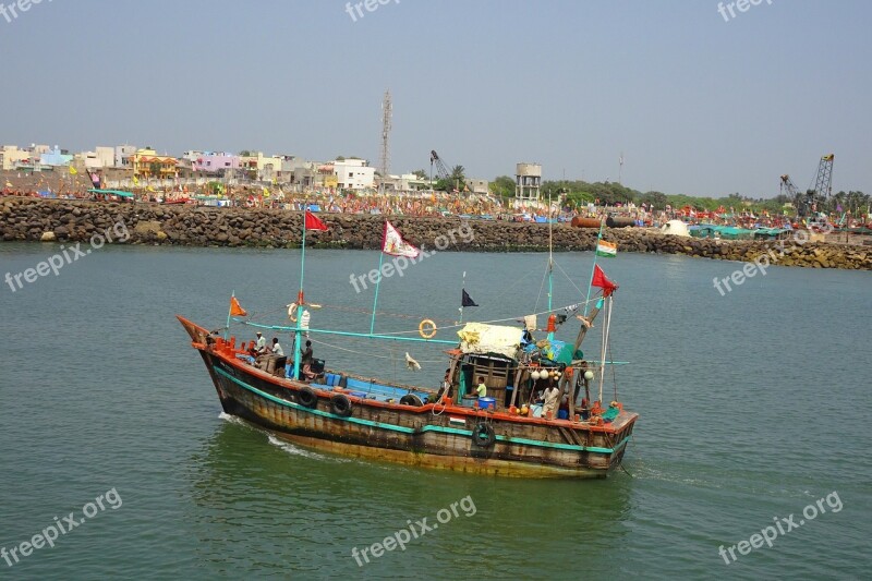 Boat Fishing Harbour Sea Commercial