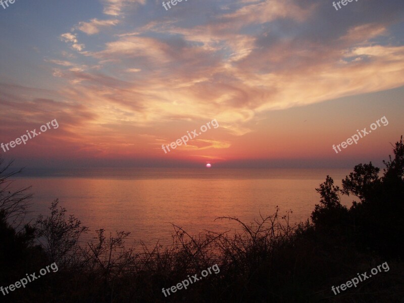 Corsican Sunset Sun Free Photos