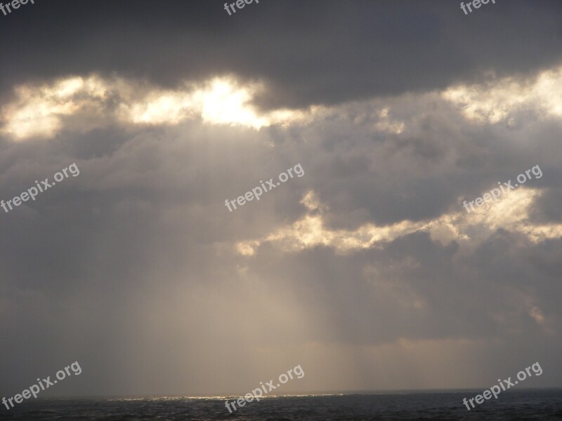 Sunshine Sky Skies Horizon Clouds