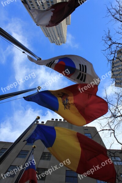 Flags International Rockefeller Center New York New York City