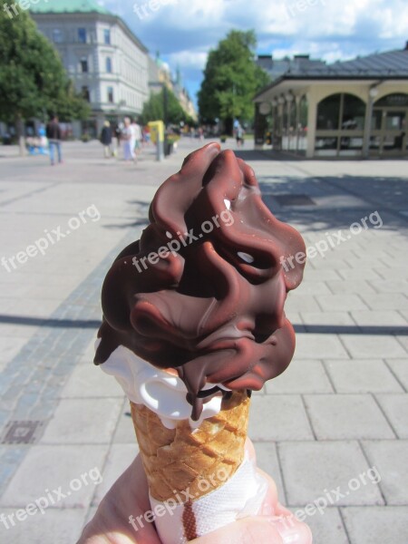 Ice Soft Ice Cream Chocolate Ice Cream Delicious