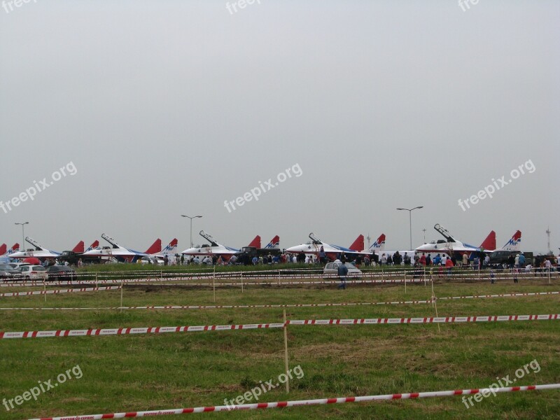 Airfield Fighters Plane Aircraft Field