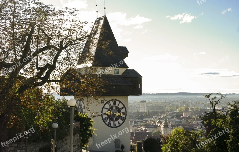 Graz Clock Tower Styria Places Of Interest Schlossberg