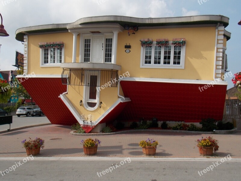 Upside Down House Free Photos