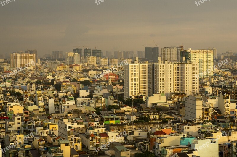 The City On High Saigon Vietnam Free Photos