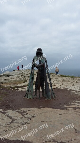 Cornwall King Arthur Statue Tintagel Free Photos