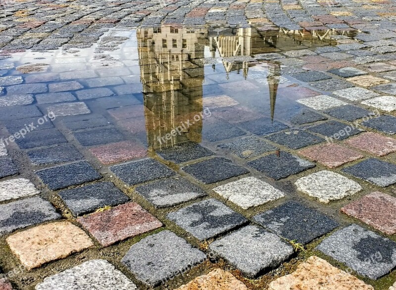 Mechelen City Plas Reflection Mirror