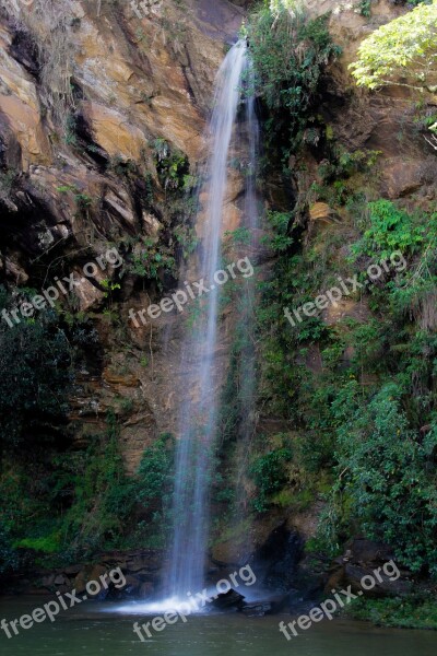 Waterfall Nature Ecotourism Free Photos