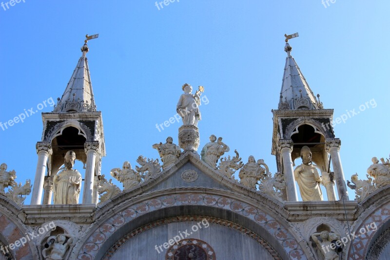 Sculpture Art Architecture Church St Mark's Square