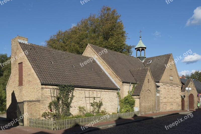 Cemetery Chapel Kappeln Schlei Funeral Hall Dead Bell