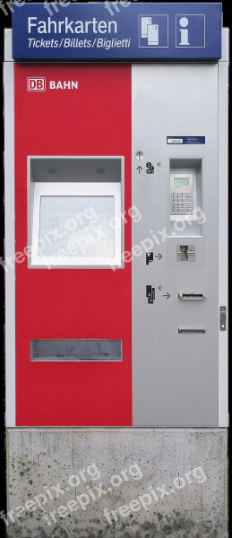 Ticket Machine Ticket Vending Machine Self-service Vending Machine Db Train