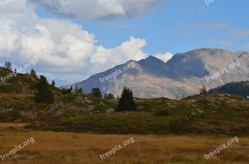 Simplon Landscape Swiss Alps Sky Valais