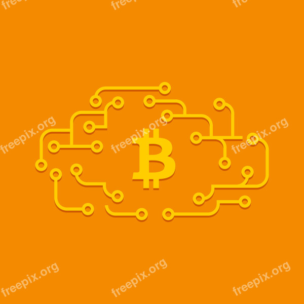 Bitcoin Cloud Circuit Electronic Electronic Circuit