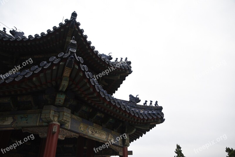 The National Palace Museum China Building Red Wall Square