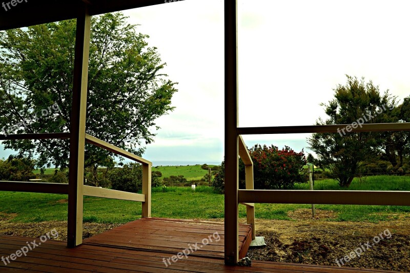 Garden Doorway Rural Country Countryside