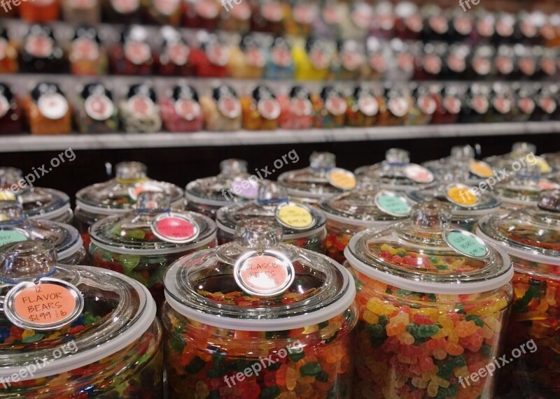 Candy Shop Candy Sweets Sugar Free Photos