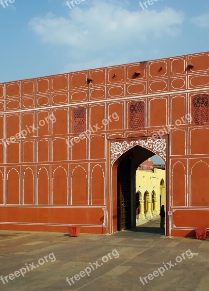 India Jaipur Porch Palace Maharajah