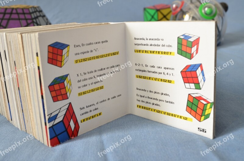 Rubik's Cube Algorithms Book Free Photos