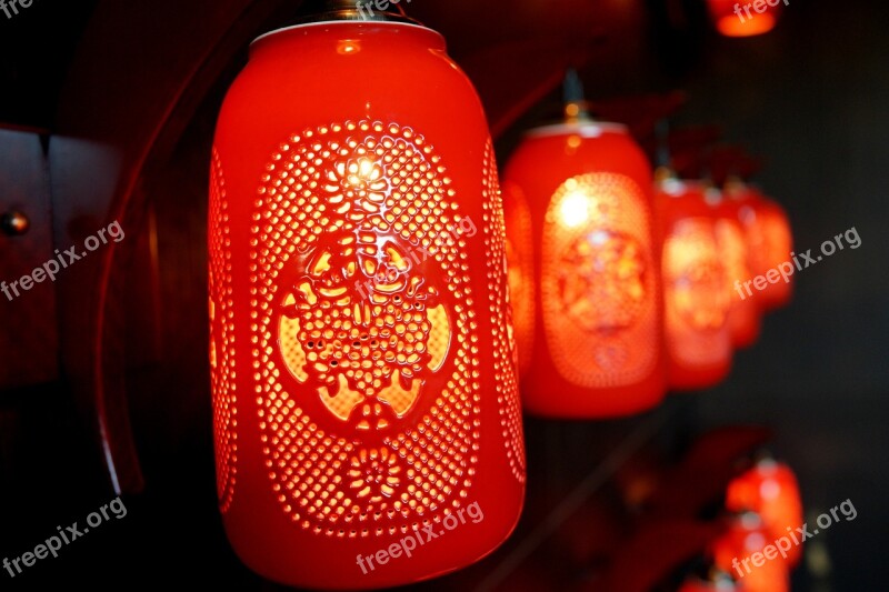 Red Lantern Welcome Restaurant Foyer Traditional Chinese