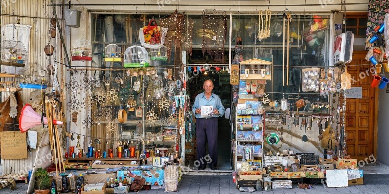 Old Greek Shop Kalambaka Shop Owner