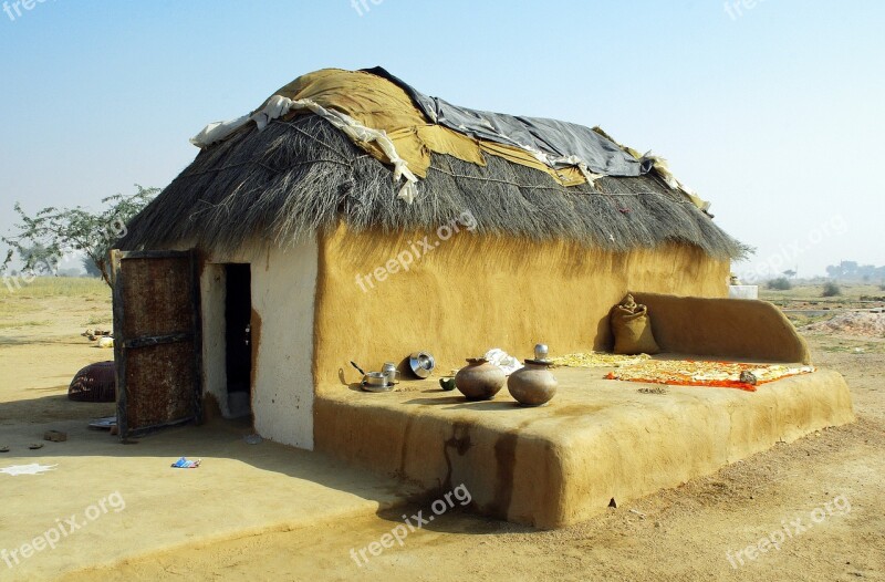 India Rajastan The Thar Desert Thar House