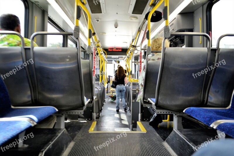 Metro Bus Houston Texas Interior Transport Bus