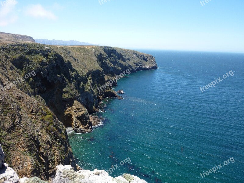 Santa Cruz Island Pacific Ocean Channel Islands Archipelago Landscape