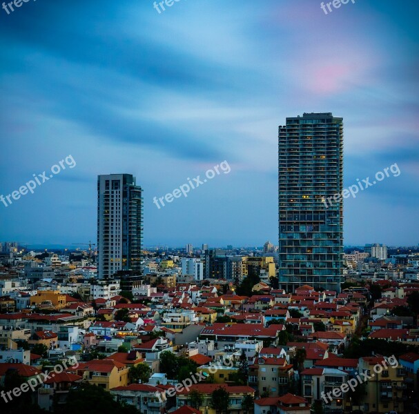 Tel-aviv Israel Longexposure City Cityscape