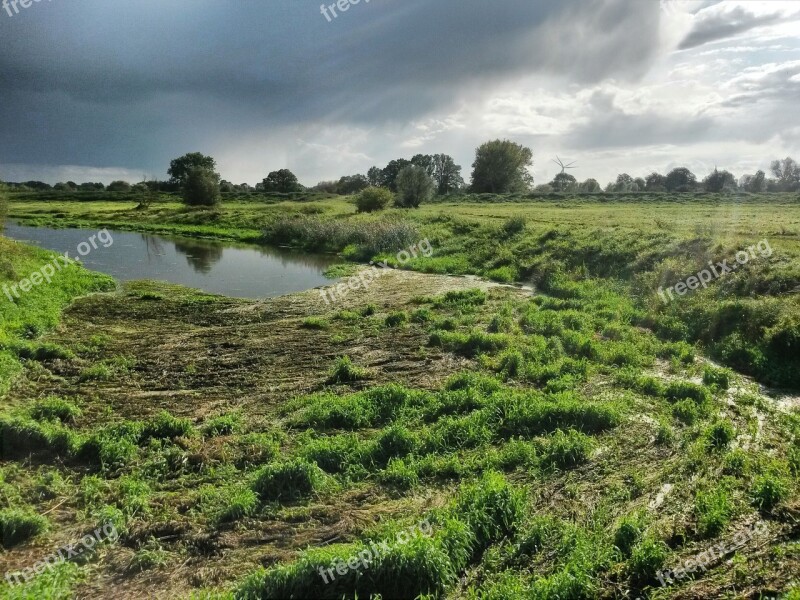 Landscape Elbe River Nature Bank