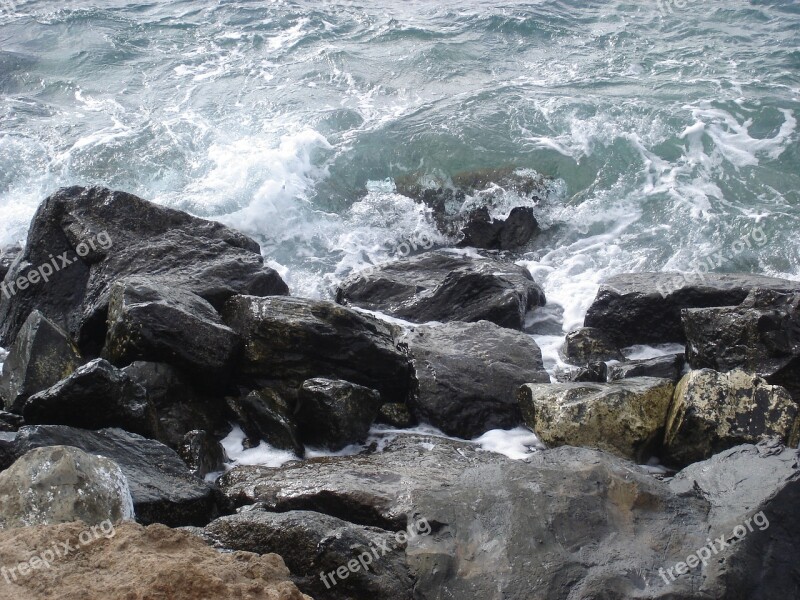 Sea Coast Stones Rock By The Sea