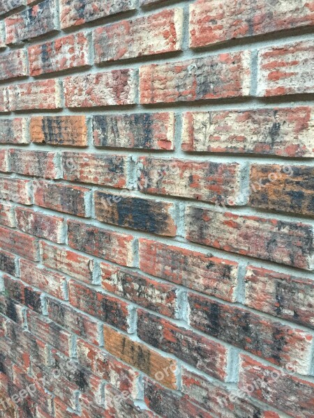 Brick Wall Red Black Texture