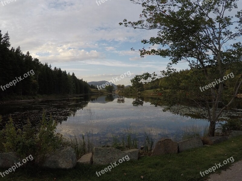 Mdi Maine Little Long Pond Northeast Harbor Mount Desert Island