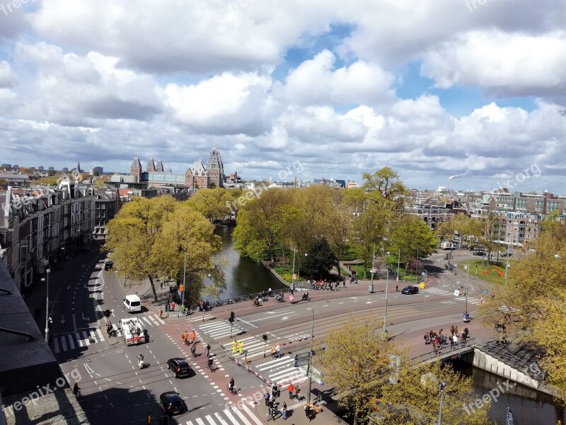 Amsterdam Holland City Landscape Vista