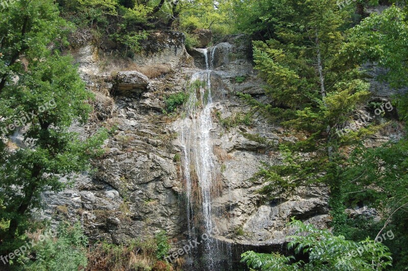 Waterfall Appennino Gran Sasso Cerqueto Abruzzo