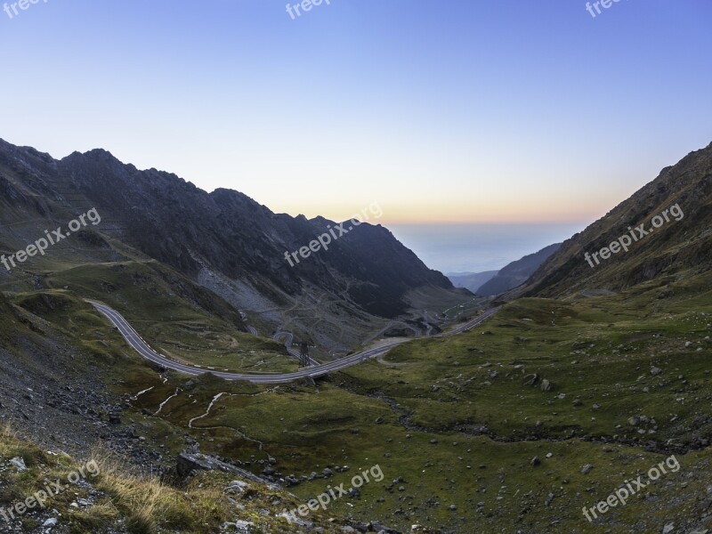 Transfagarasan Road Mountain Romania Frost